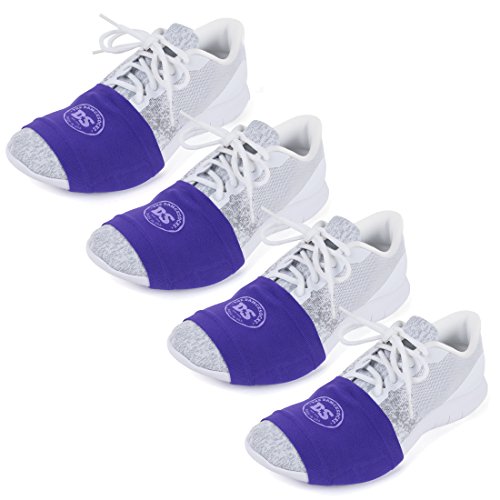 THE DANCESOCKS Made in USA Original Over Sneaker Socks for Dance on Smooth Floors(4 Pairs) (US, Alpha, One Size, Regular, Regular, 8, purple)