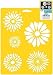 Delta Creative Stencil Mania Stencil, 7 by 10-Inch, 970720710 Daisies