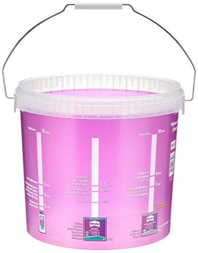Metylan Tapeziereimer, 10 Liter Fassungsvermögen, einfaches Anrühren durch Skala, transparent, 1 Eimer (Stück)