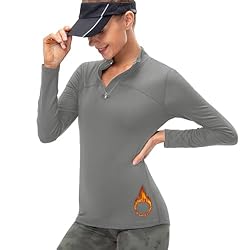 ATRACTIVOLL Camiseta de Manga Larga de Deportiva p...: Nuestra sudadera de manga larga para mujer con escote de media cremallera es perfecta para actividades físicas como fitness, yoga, running y senderismo. Nuestras sudaderas de manga larga para mujer están confeccionadas con un tejido ligero, transpira...