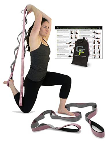 Gradient Fitness Stretching Strap for Physical Therapy, 12 Multi-Loop Stretch Strap 1.5
