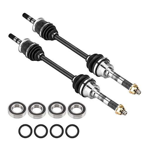 Chabushi Front Left Right CV Axle and Wheel Bearing & Seals Kit for Kawasaki Mule 2510/3010/4010 KAF620 KAF950 Axle Shaft Replacement