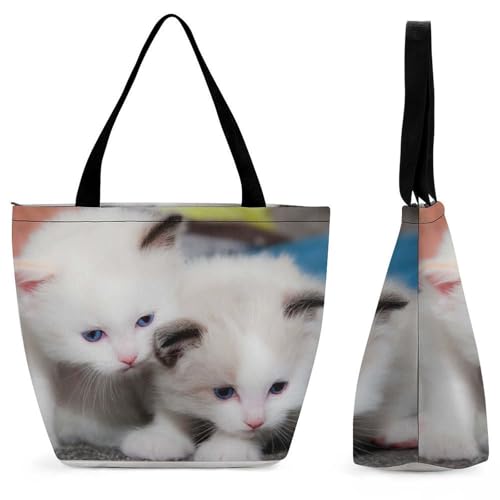 Sac à main Joli Chat grand volume anti-encombrement pour le shopping et voyage