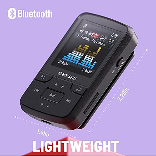 OAKCASTLE 16GB MP3-Player | Tragbarer Musik-Player mit Bluetooth- und Kopfhörer-Konnektivität | UKW-Radio und Micro-SD… - Image 5