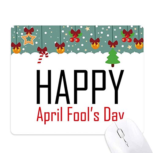 Tapis de souris Celebrate April Fool's Day cadeau de fête en caoutchouc