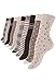 Produktbild Vincent Creation 10 Paar Süsse Damensocken & Mädchensocken Dot´s and Stripes, Baumwolle - gepunktet und geringelt (as3, numeric, numeric_39, numeric_42, regular, regular, braun/beige)