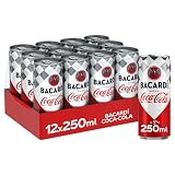 Bacardí Y Coca-Cola Original, Bebida Preparada, 5% Alcohol, 12x250 ml