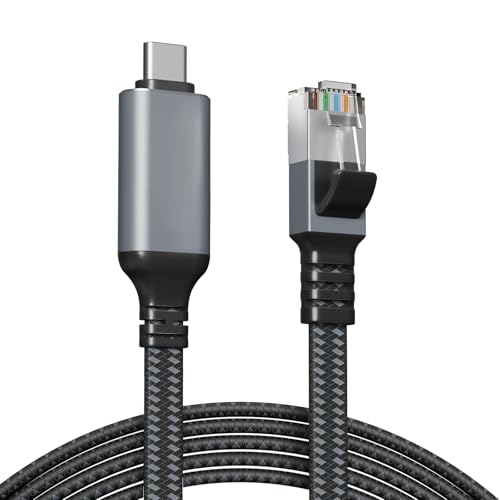 Orbram Cable USB C a Ethernet 10 FT y Cat 8 25 FT miniatura 1