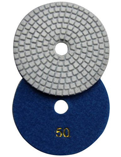 Konfor 7 Pcs Wet 4" Diamond Polishing Pads Set For Granite Marble Concrete Stone Polish #TOP3