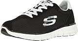 Skechers Synergy-Case Closed, Zapatillas de Entrenamiento Mujer, Negro (Black/White), 38 EU