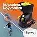 Staneg Pro Tennis Ball Machine – Battery-Powered Portable Launcher with Remote Control | 9 Training Programs | Adjustable Spin & Speed | 150-Ball Capacity