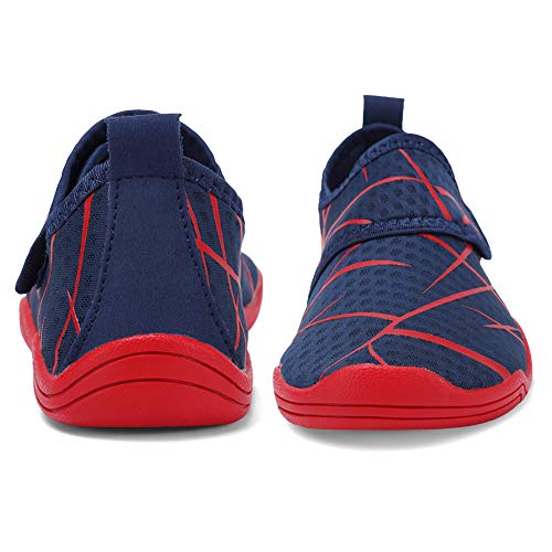 Cior Kids Water Shoes Boys & Girls Lightweight Sport Shoes Aqua Athletic (Toddler/Little Kid/Big Kid) U1Eljsx003-Navy.red-34 #TOP3