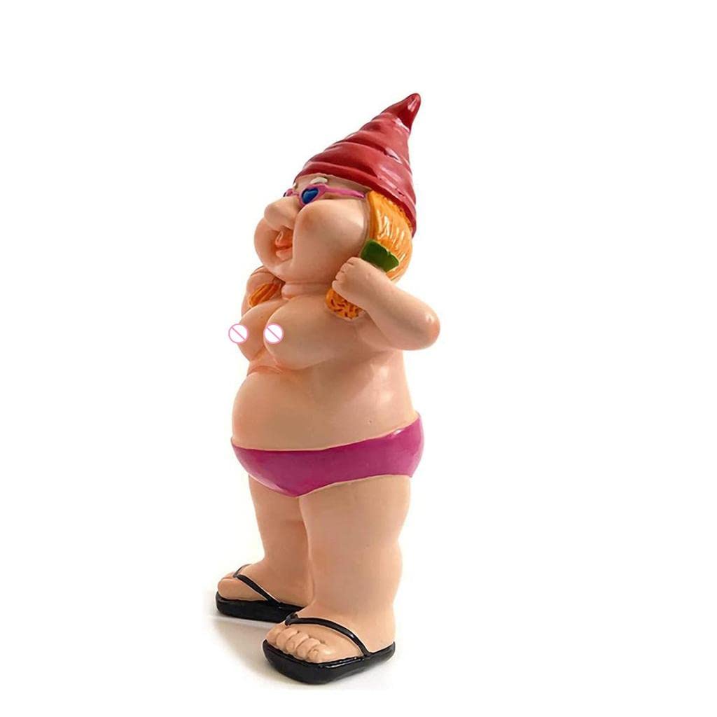 Garden Naked Gnome Statue for Lawn Ornaments Funny Gnomes Indoor/Outdoor Red Yard, Garden & Outdoor Living | Garden D?©cor | Statues & Lawn Ornaments