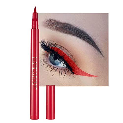 Generic Liquid Vegan Eyeliner, Colorful Neon Eyeliner Pencil, Long-Lasting, Waterproof, Smudge Proof, Sharp Tip, Quick Dry, Easy Cleansing Makeup Gift For Women cover