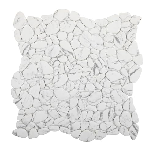 Soulscrafts Pebble Tile for Shower Floor, Pebble Mosaic Backsplash Tiles