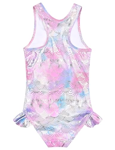 Image of QPANCY Girls Swimsuits Unicorn Bathing Suits Toddler Kids One Piece Swimwear