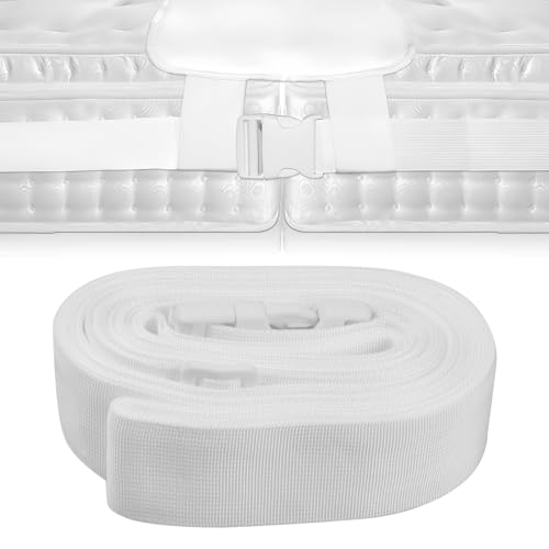hongmo Correa de Colchón de 10 Metros - UNE Dos Colchones para Crear una Generosa Superficie para Dormir | Ajustable con Soporte | Puente de Cama Doble, Puente de Cama, Cuña para Colchones