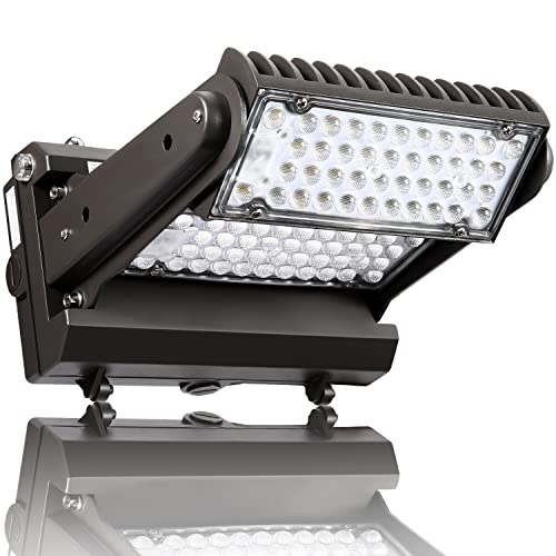 Rotatable LED Wall Pack Light with Dusk to Dawn Photocell, 100W 14000LM 600-800W HPS/HID Equiv., 5000K Daylight ETL Commercial Outdoor Security Lighting for Warehouse, Entrance, Parking, Garage