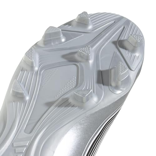 Adidas Unisex-Adult F50 Messi Club Firm Ground/Multi Ground, White/Lucid Red/Silver Metallic, 6.5