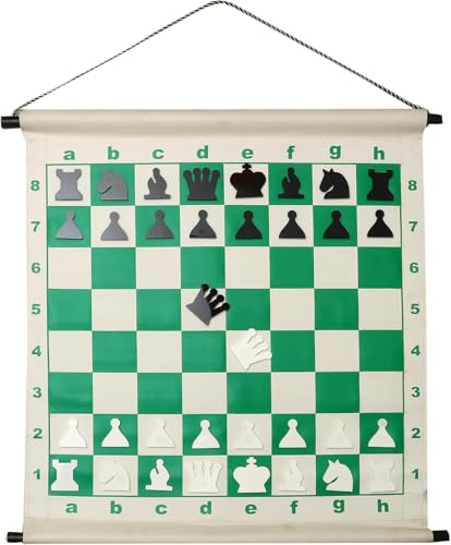 Tablero de ajedrez magnético enrollable de pared 27 pulgadas miniatura 1