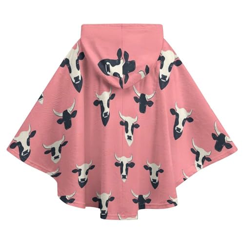 Couverture à capuche idée cadeau pull plaid imprimé vache Novastar - 5