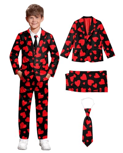 Costume Saint-Valentin amusant pour garçon, le cadeau idéal de 5 à 14 ans