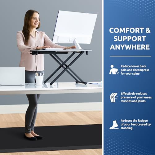Image of 0.8 inch Thick Kitchen Mat Cushioned Anti Fatigue Rug Comfort Floor Mats | Water-Resistant, Non-Slip, Easy to Clean Comfort Floor Mat for Kitchen, Sink & Office, Multiple Colors & Sizes, 70 inch x 24 inch