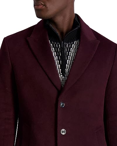 Image of Karl Lagerfeld Paris Men's Notch Lapel Shift Silhouette Coat