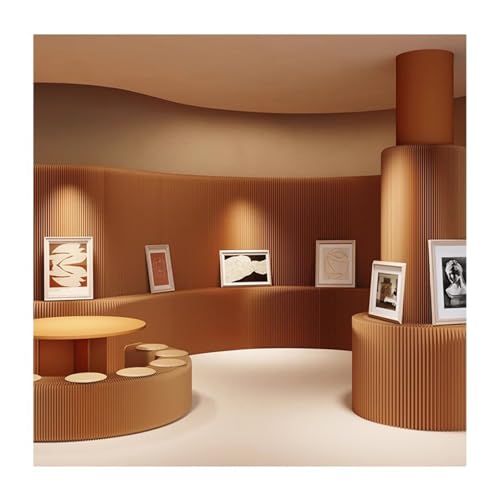 Cloison de séparation design en papier kraft marron stable et durable