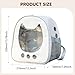 Baoblaze Cat Backpack Carrier for Small Cats Transparent Window Rucksack Portable Pet Carrier Backpack Space Capsule for Travel Hiking