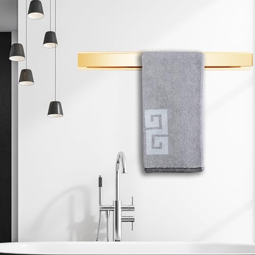 Miniatura 2 de Toallero De Baño, Toallero, Autoadhesivo O De Montaje Con Tornillo, Toallero De Acero Inoxidable Montado En La Pared, Impermeable Y Resistente Al Óxido, Adecuado Para Baño, Caravana, Cocina 40cm Oro