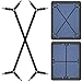 ZHOUBIN Bed Sheet Fasteners Clips Holder Straps for All Bedsheets Fitted Sheets 4 Pcs Adjustable (2 Pcs Crisscross Black)