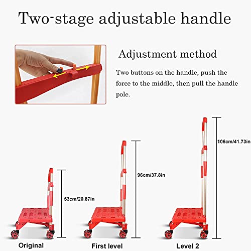 Trolley per la spesa pieghevole, 50 kg, robusto