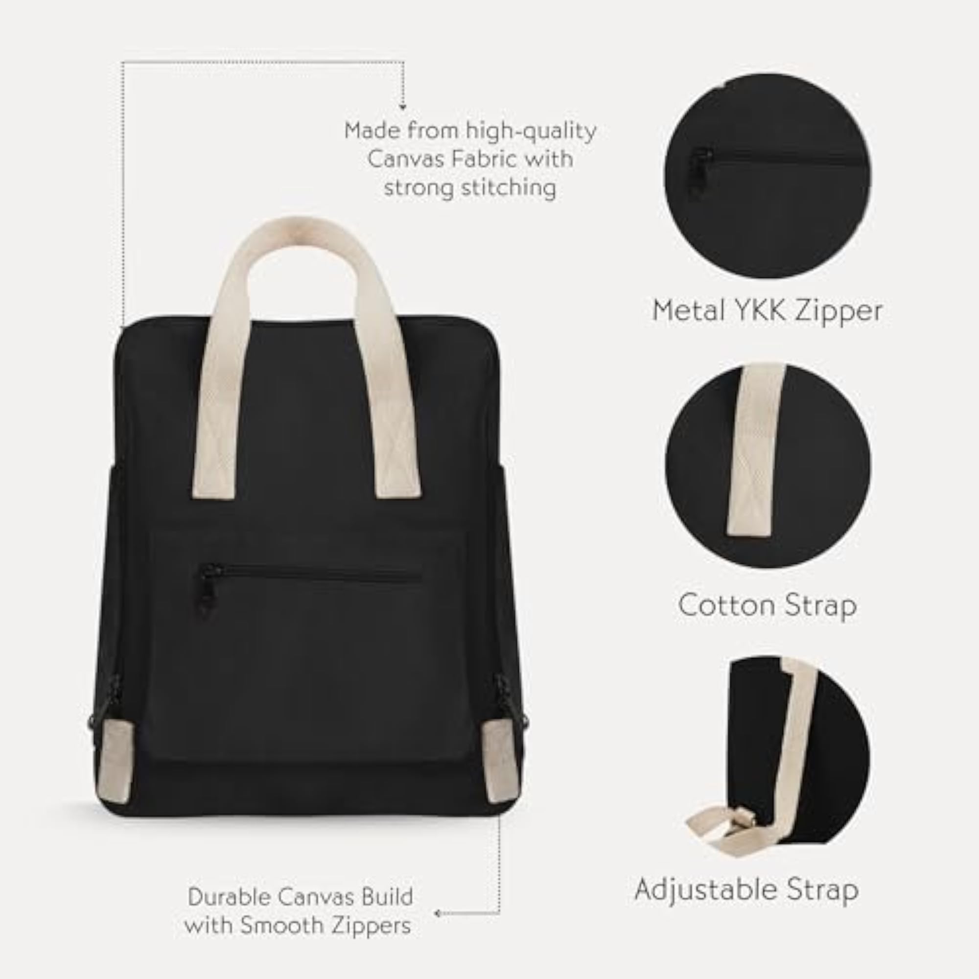 Stylish Square Backpack, Functional & Versatile