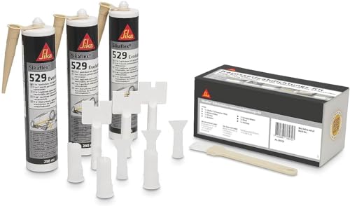 Sika - Sikaflex-529 Evolution Nahtabdichtungskit - Easybox für alle OEM Strukturen - Steinschlagschutz und Nahtabdichtung - 3x300ml + Zubehör