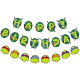 Ninja turtle birthday party decorations Banner, ninja turtle party favors Backdrop Background Turtles Theme Decor for Boy Photo Booth Props