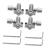 Luxshiny 4 Set Set Valvole di Perforazione Bpv-31 per Frigorifero Camper, Accessori per Refrigerazione con Valvola a Sella Autoperforante Regolabile, Kit Valvola Porta di Servizio