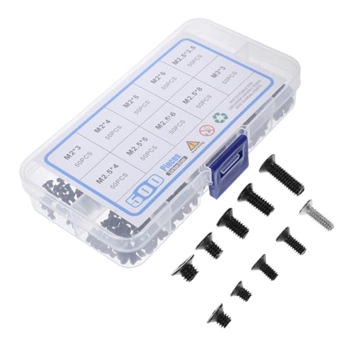 MUSISALY Laptop Repair Screw Hex Head Screws Countersunk Self-tapping Assortment Kit