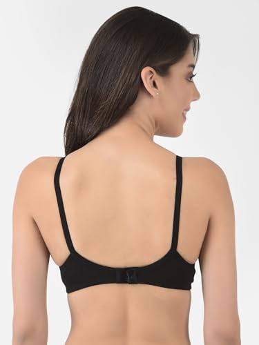 Image of Softline Women's Cotton Rich Wire-Free Non-Padded Molded Bra Combo | Full Coverage & Breathable Comfort | Lightweight, Skin-Friendly Everyday Wear (Pack of 2)