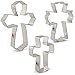 Ann Clark Cookie Cutters Cross Cookie Cutters 3-Pc. Set Made in USA, Holy Cross, Extra Large Cross, Fancy Cross