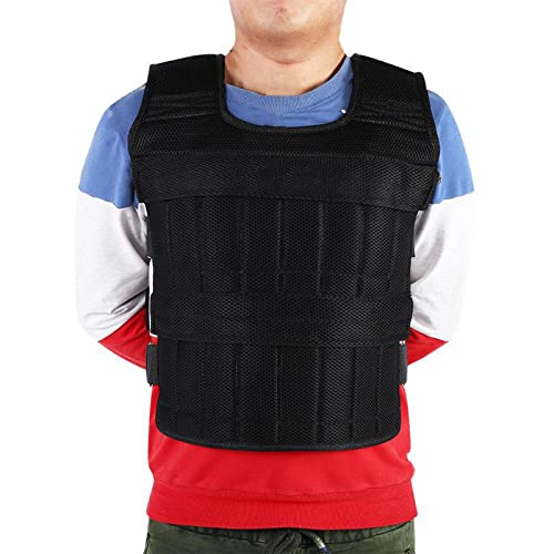 Image of 50kg Weight Vest Adjustable Loading Weight Jacket Exercise Training Fitness