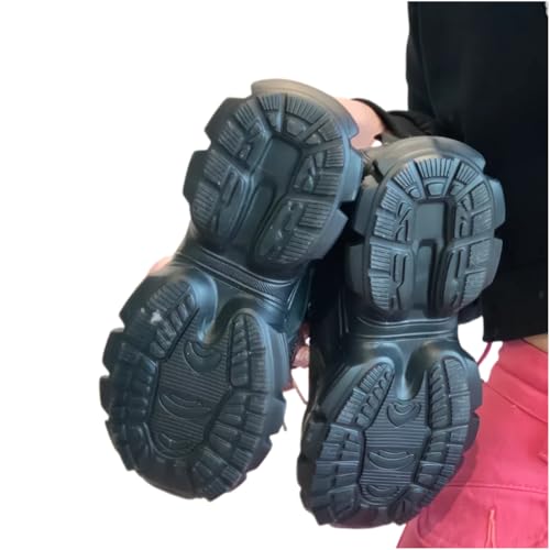 Shine Heart Pattern Sneakers Girls Y2K Streetwear Dad Shoes Sweet Hiphop Sport Style Cute Adorable Lace Up Ribbon Height Boost3