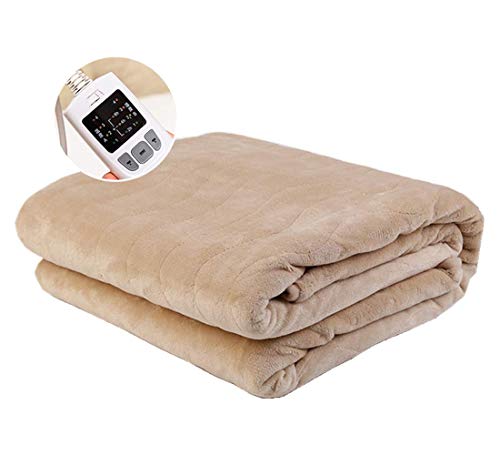 Coperta Riscaldante per Letto con Spegnimento Automatico 200 x 180 cm 4 Livelli di Temperatura per 2 Persone per Letto Matrimoniale Telecomando