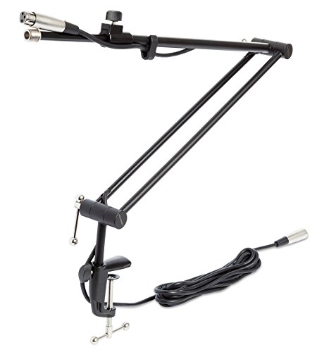 Marantz Professional Pod Stand 1 | Fully Adjustable Deck Mount Microphone Boom Arm For Announce, Broadcast and Voiceover studios