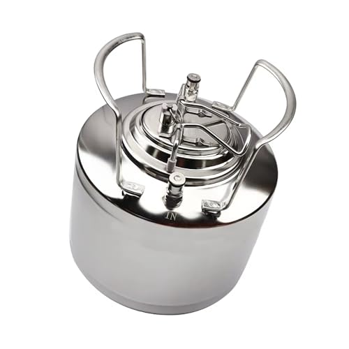 6L Stainless Steel Keg, Homebrew Secondary Fermentation Vessel, Pressure Barrel for Beer, Soda, Wine Making