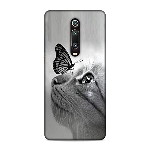 Image of Printed Mobile Back Hard Case Cover for Xiaomi Redmi K20 / K20 Pro | Pet, Butterfly, Animal, Cute Cat, Animal Lover-2195