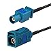Bingfu Fakra Z Female to Male Vehicle Antenna Extension Cable 1m 3 feet for Car Stereo Android Head Unit GPS Navigation FM AM Radio Sirius XM Satellite Radio 4G LTE TEL Telematics Bluetooth Module