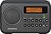 Sangean PR-D18BK Portable Radio with Protective Bumper, AM/FM, Gray/Black