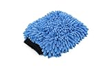 The Rag Company - Premium Chenille Microfiber Knobby Wash Mitts - Perfect for Car Washing and Detailing; Scratch-Free, Lint-Free, Double-Sided, Plush, and Absorbent; Blue (2-Pack)