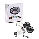 CroLED VA12-08 - Tiras de luz LED por control remoto, 10 metros, luz RGB, 12 V, eficiencia energética A